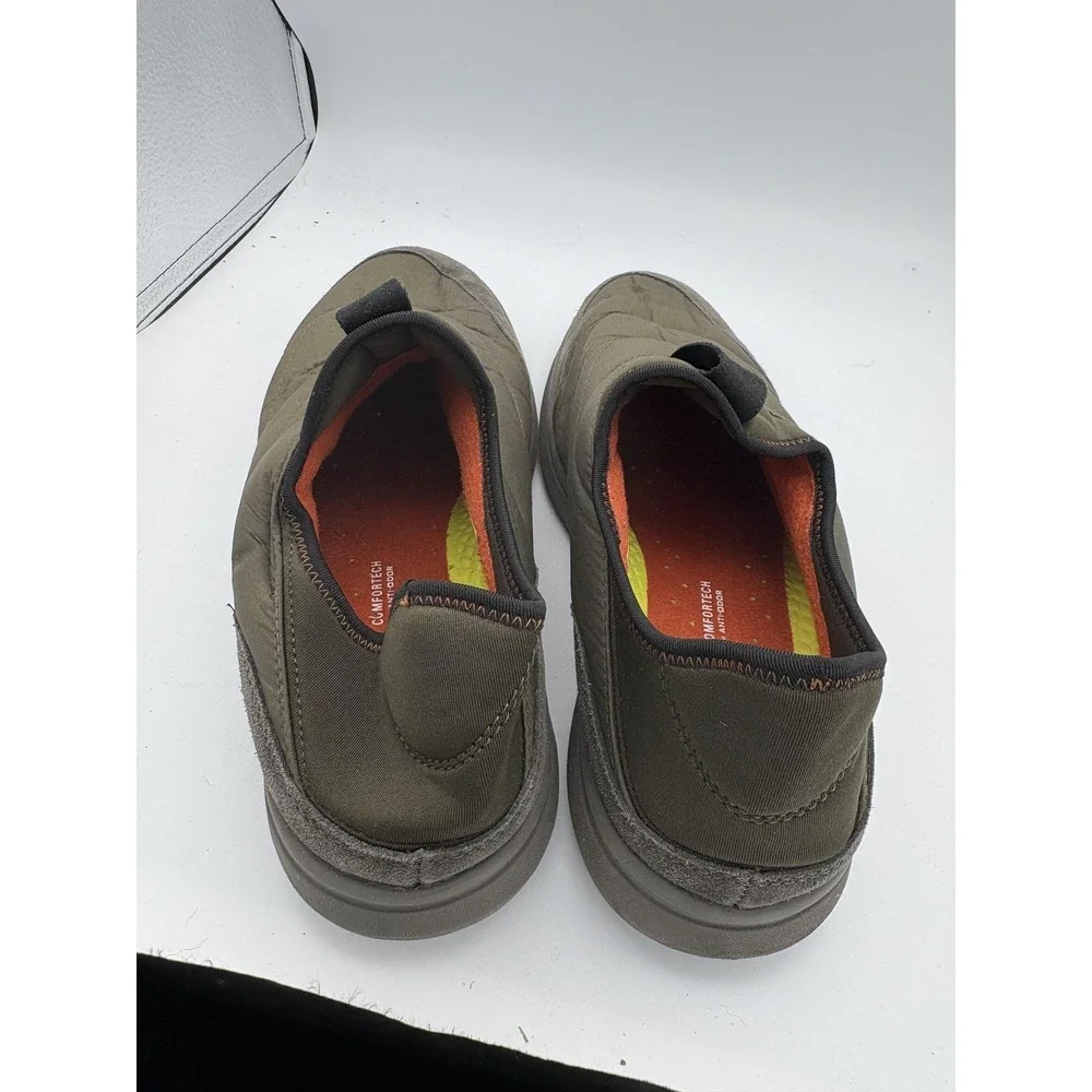 Florsheim Comfortech Shoes Mens Size 9.5 Green Quilted Slip On Comfort 14345-303